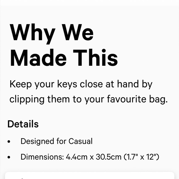 NWT NEVER LOST KEYCHAIN Bay Leaf/Light Ivory BALF/LTIV - Lululemon OOS ONLINE! - Picture 3 of 6